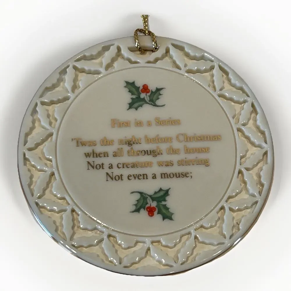 Lenox Night Before Christmas Not Even A Mouse Ornament